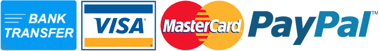 Visa Mastercard Paypal